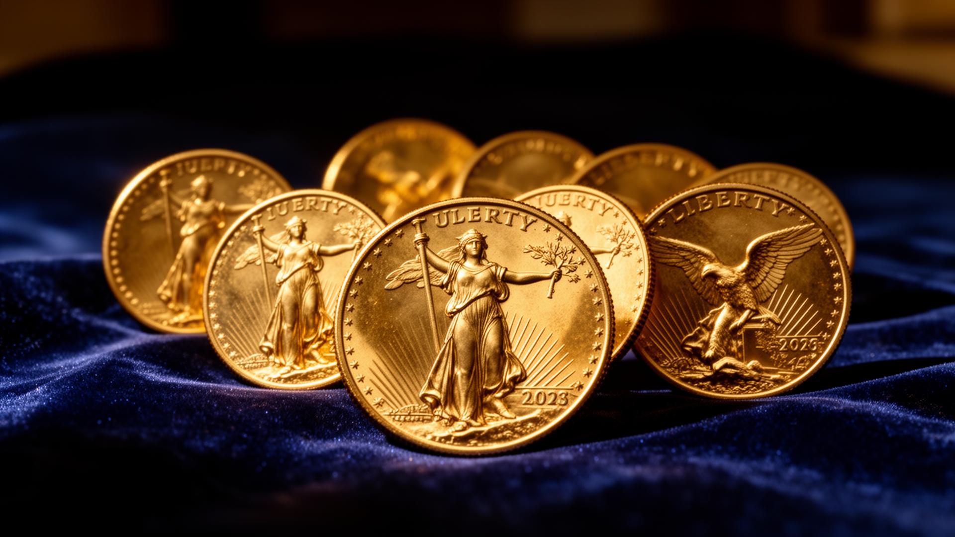 Gold coins collection